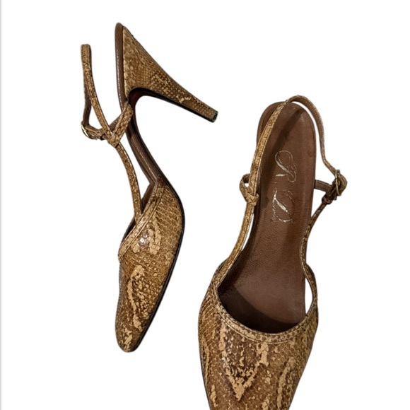 Vintage Snakeskin Heels - Picture 1 of 5